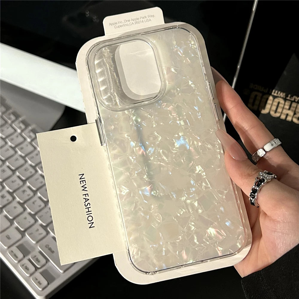 Luxury Aurora Glossy Shell Pattern