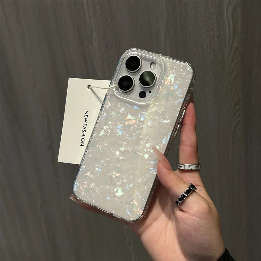 Luxury Aurora Glossy Shell Pattern