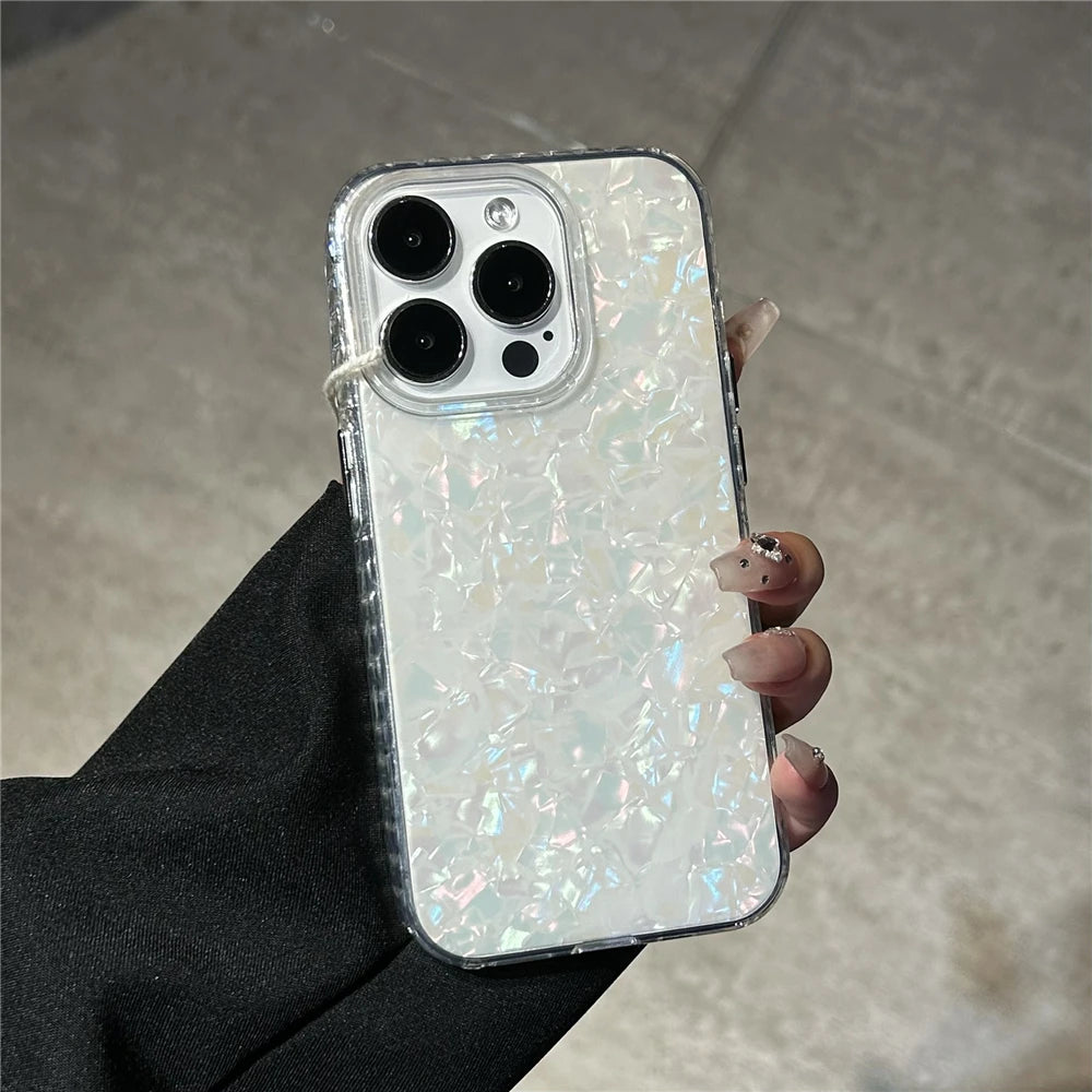 Luxury Aurora Glossy Shell Pattern