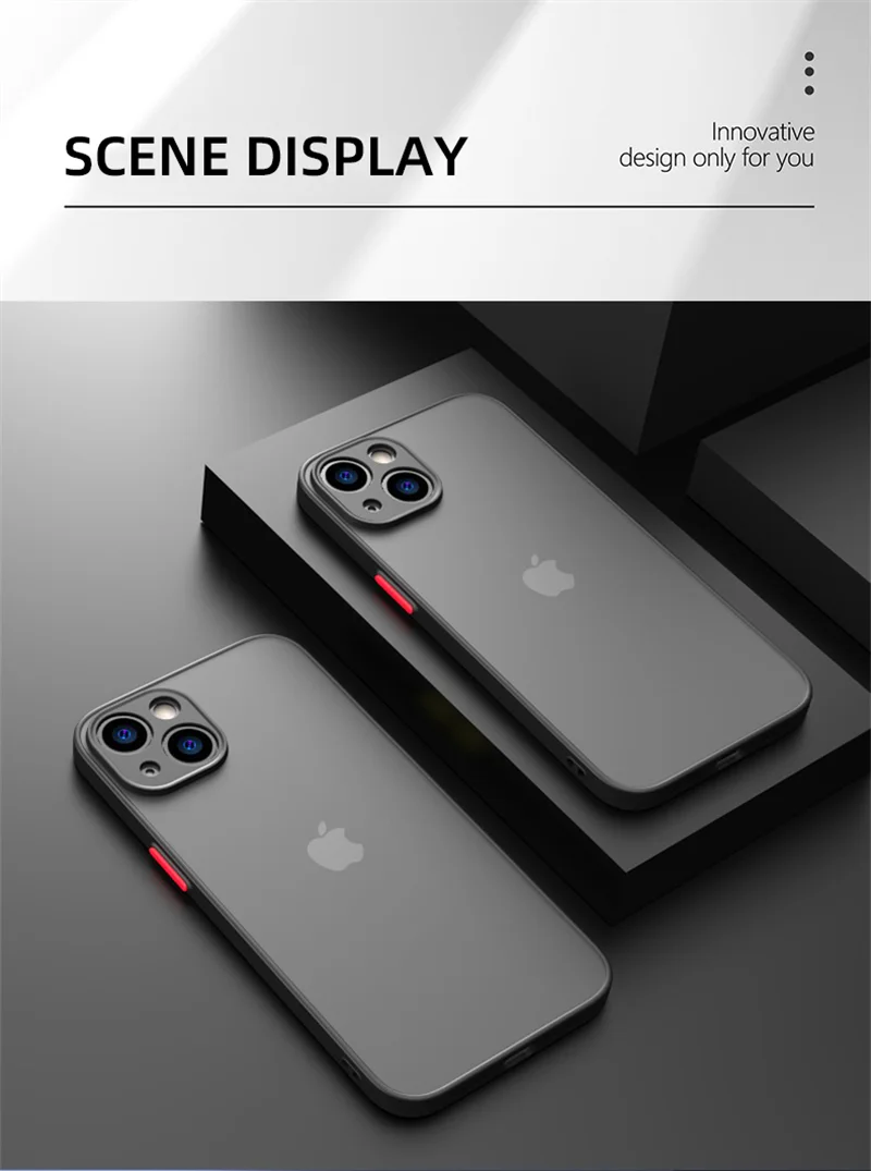 Silicone and Shockproof Matte iPhone Case