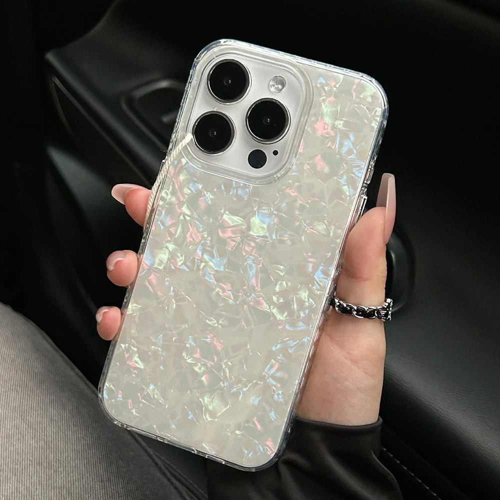 Luxury Aurora Glossy Shell Pattern