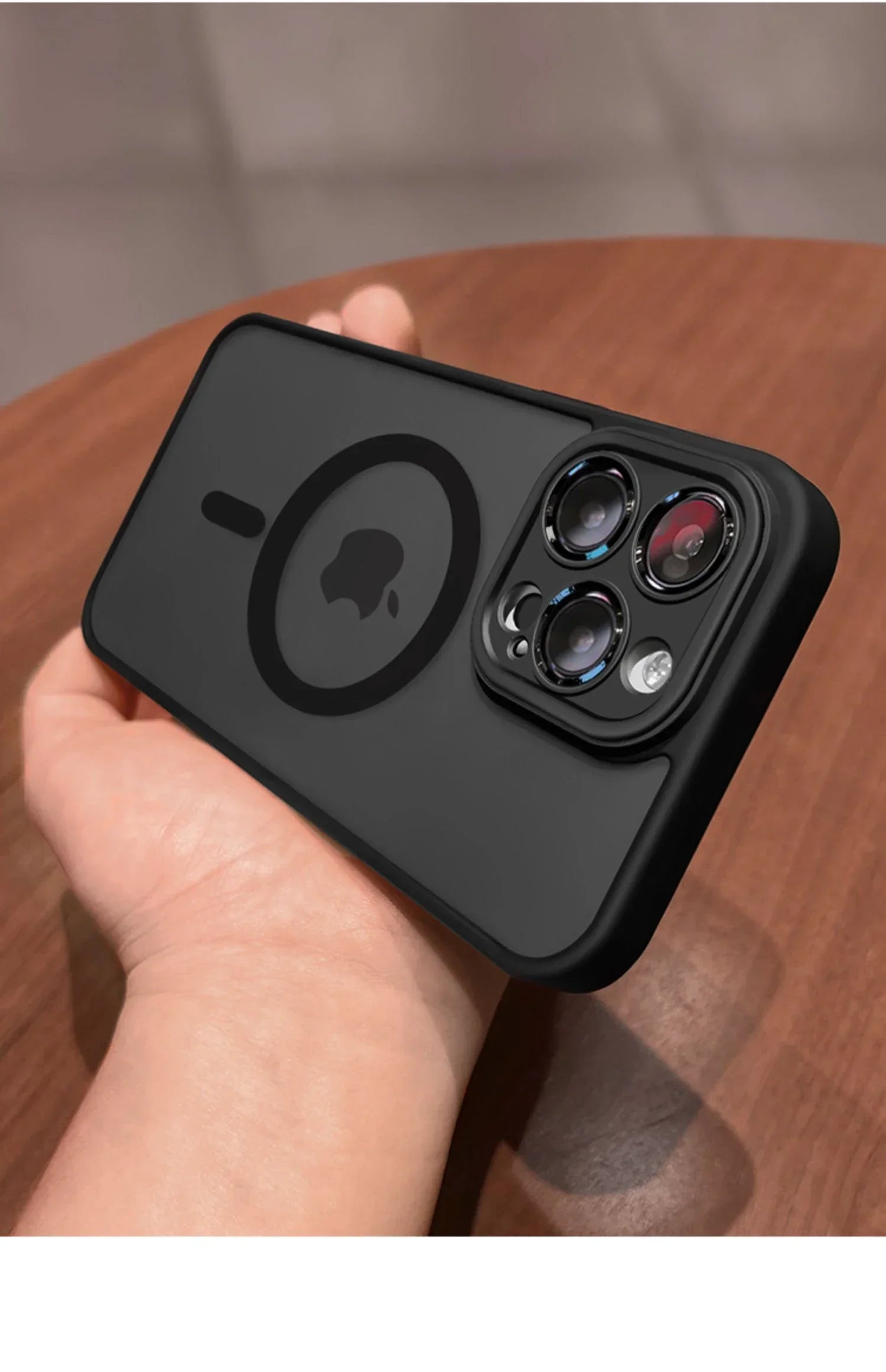 Magnetic Matte Translucent Armor Shockproof Case