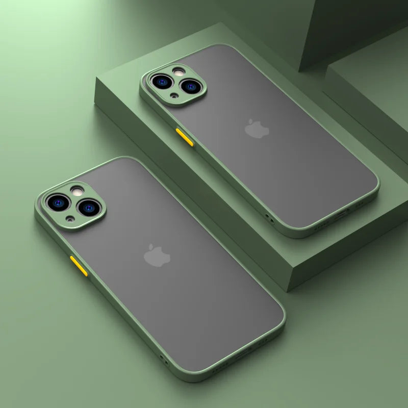 Silicone and Shockproof Matte iPhone Case